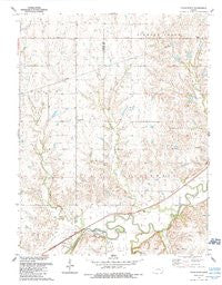 Cedar Point Kansas Historical topographic map, 1:24000 scale, 7.5 X 7.5 Minute, Year 1989