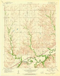 Cedar Point Kansas Historical topographic map, 1:24000 scale, 7.5 X 7.5 Minute, Year 1957