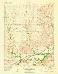 Cedar Point Kansas Historical topographic map, 1:24000 scale, 7.5 X 7.5 Minute, Year 1957