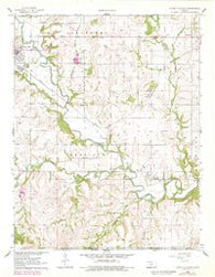 Cedar Vale East Kansas Historical topographic map, 1:24000 scale, 7.5 X 7.5 Minute, Year 1962