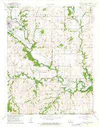 Cedar Vale East Kansas Historical topographic map, 1:24000 scale, 7.5 X 7.5 Minute, Year 1962