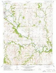 Cedar Vale East Kansas Historical topographic map, 1:24000 scale, 7.5 X 7.5 Minute, Year 1962