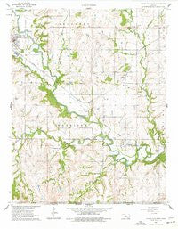 Cedar Vale East Kansas Historical topographic map, 1:24000 scale, 7.5 X 7.5 Minute, Year 1962