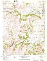 Cedar Vale West Kansas Historical topographic map, 1:24000 scale, 7.5 X 7.5 Minute, Year 1962