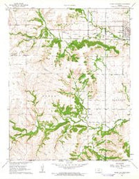 Cedar Vale West Kansas Historical topographic map, 1:24000 scale, 7.5 X 7.5 Minute, Year 1962