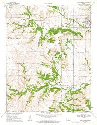 Cedar Vale West Kansas Historical topographic map, 1:24000 scale, 7.5 X 7.5 Minute, Year 1962