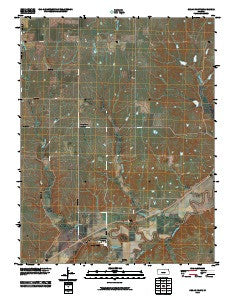 Cedar Point Kansas Historical topographic map, 1:24000 scale, 7.5 X 7.5 Minute, Year 2010