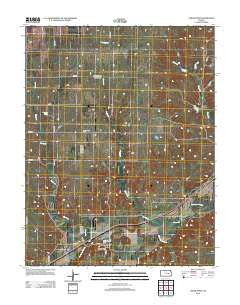 Cedar Point Kansas Historical topographic map, 1:24000 scale, 7.5 X 7.5 Minute, Year 2012