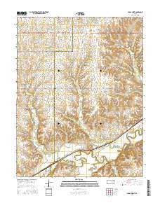 Cedar Point Kansas Current topographic map, 1:24000 scale, 7.5 X 7.5 Minute, Year 2015