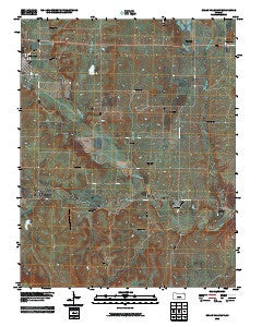 Cedar Vale East Kansas Historical topographic map, 1:24000 scale, 7.5 X 7.5 Minute, Year 2010