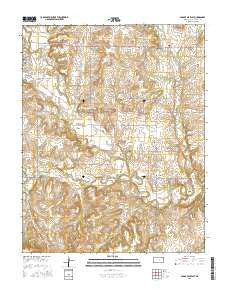Cedar Vale East Kansas Current topographic map, 1:24000 scale, 7.5 X 7.5 Minute, Year 2015
