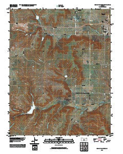 Cedar Vale West Kansas Historical topographic map, 1:24000 scale, 7.5 X 7.5 Minute, Year 2010