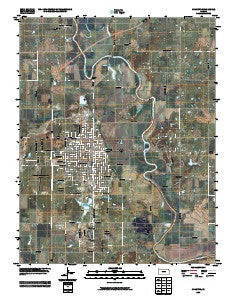 Chanute Kansas Historical topographic map, 1:24000 scale, 7.5 X 7.5 Minute, Year 2009