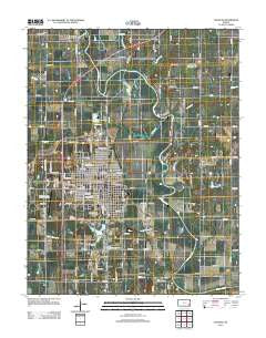 Chanute Kansas Historical topographic map, 1:24000 scale, 7.5 X 7.5 Minute, Year 2012