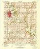 Chanute Kansas Historical topographic map, 1:62500 scale, 15 X 15 Minute, Year 1951