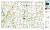 Chanute Kansas Historical topographic map, 1:100000 scale, 30 X 60 Minute, Year 1990