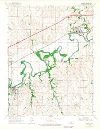Chapman Kansas Historical topographic map, 1:24000 scale, 7.5 X 7.5 Minute, Year 1964