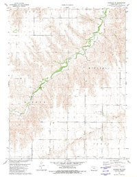 Chardon NW Kansas Historical topographic map, 1:24000 scale, 7.5 X 7.5 Minute, Year 1981