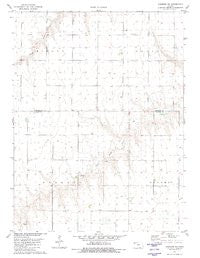 Chardon SW Kansas Historical topographic map, 1:24000 scale, 7.5 X 7.5 Minute, Year 1981