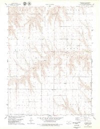 Chardon Kansas Historical topographic map, 1:24000 scale, 7.5 X 7.5 Minute, Year 1978