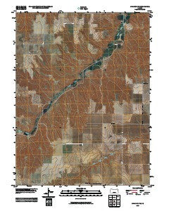Chardon NW Kansas Historical topographic map, 1:24000 scale, 7.5 X 7.5 Minute, Year 2009