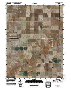 Chardon SW Kansas Historical topographic map, 1:24000 scale, 7.5 X 7.5 Minute, Year 2009