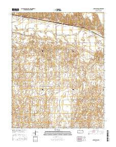 Charleston Kansas Current topographic map, 1:24000 scale, 7.5 X 7.5 Minute, Year 2016