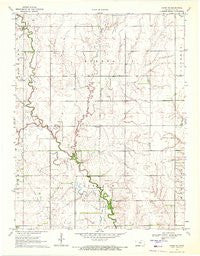 Chase NE Kansas Historical topographic map, 1:24000 scale, 7.5 X 7.5 Minute, Year 1970
