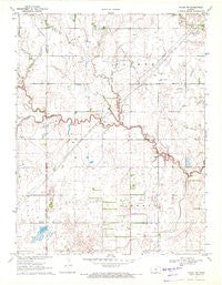 Chase NW Kansas Historical topographic map, 1:24000 scale, 7.5 X 7.5 Minute, Year 1970