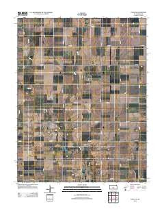 Chase NE Kansas Historical topographic map, 1:24000 scale, 7.5 X 7.5 Minute, Year 2012