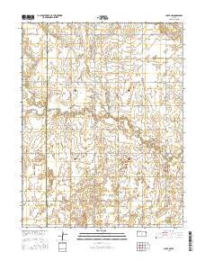 Chase NW Kansas Current topographic map, 1:24000 scale, 7.5 X 7.5 Minute, Year 2015