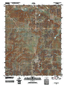 Chautauqua Kansas Historical topographic map, 1:24000 scale, 7.5 X 7.5 Minute, Year 2009
