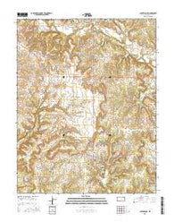 Chautauqua Kansas Current topographic map, 1:24000 scale, 7.5 X 7.5 Minute, Year 2015