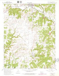 Chautauqua Kansas Historical topographic map, 1:24000 scale, 7.5 X 7.5 Minute, Year 1962