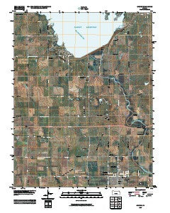 Cheney Kansas Historical topographic map, 1:24000 scale, 7.5 X 7.5 Minute, Year 2009