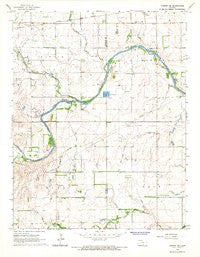 Cheney SE Kansas Historical topographic map, 1:24000 scale, 7.5 X 7.5 Minute, Year 1965