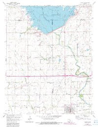 Cheney Kansas Historical topographic map, 1:24000 scale, 7.5 X 7.5 Minute, Year 1964
