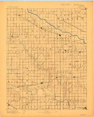 Cheney Kansas Historical topographic map, 1:125000 scale, 30 X 30 Minute, Year 1889