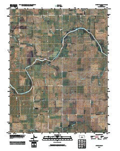 Cheney SE Kansas Historical topographic map, 1:24000 scale, 7.5 X 7.5 Minute, Year 2009