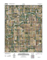 Cheney SE Kansas Historical topographic map, 1:24000 scale, 7.5 X 7.5 Minute, Year 2012