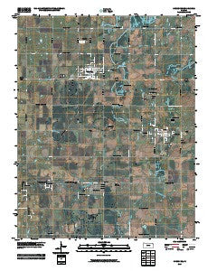 Cherokee Kansas Historical topographic map, 1:24000 scale, 7.5 X 7.5 Minute, Year 2009