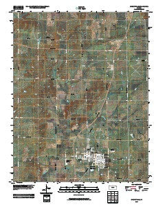 Cherryvale Kansas Historical topographic map, 1:24000 scale, 7.5 X 7.5 Minute, Year 2009
