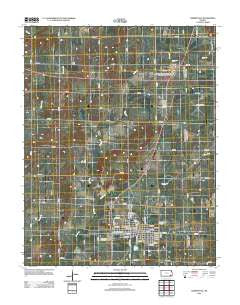 Cherryvale Kansas Historical topographic map, 1:24000 scale, 7.5 X 7.5 Minute, Year 2012