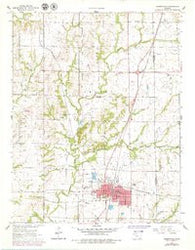 Cherryvale Kansas Historical topographic map, 1:24000 scale, 7.5 X 7.5 Minute, Year 1962