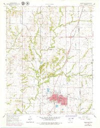 Cherryvale Kansas Historical topographic map, 1:24000 scale, 7.5 X 7.5 Minute, Year 1962