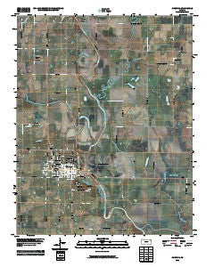 Chetopa Kansas Historical topographic map, 1:24000 scale, 7.5 X 7.5 Minute, Year 2009