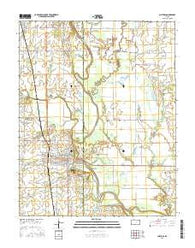 Chetopa Kansas Current topographic map, 1:24000 scale, 7.5 X 7.5 Minute, Year 2016