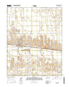 Cimarron Kansas Current topographic map, 1:24000 scale, 7.5 X 7.5 Minute, Year 2016