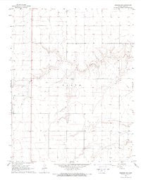 Cimarron NE Kansas Historical topographic map, 1:24000 scale, 7.5 X 7.5 Minute, Year 1968