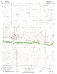 Cimarron Kansas Historical topographic map, 1:24000 scale, 7.5 X 7.5 Minute, Year 1968